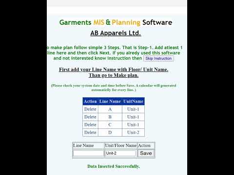 Garment Planning