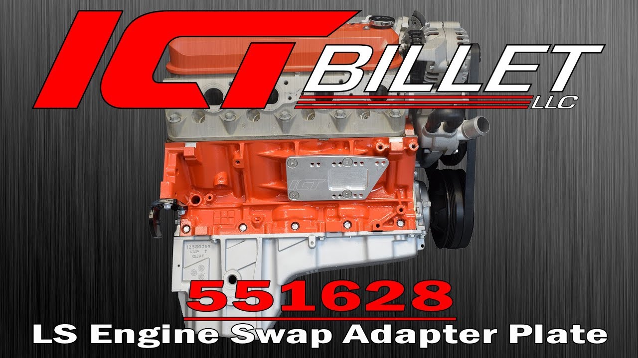 ICTBillet 551628 LS Engine Swap Adapter Plate Installation