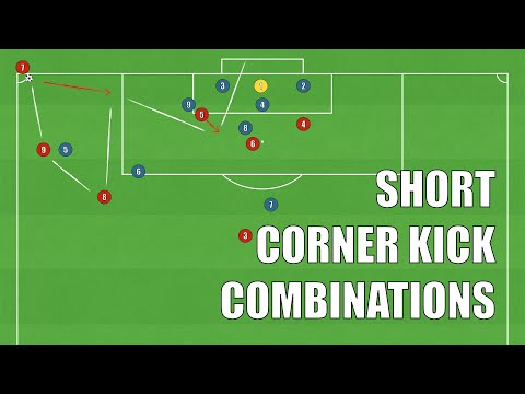 3 Effective SHORT Corner Kick Combinations | Football/Soccer