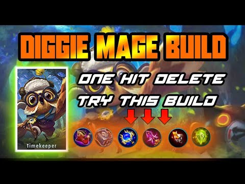 DIGGIE MAGE BUILD  #mobilelegends #shorts #digie #mobilelegendshort