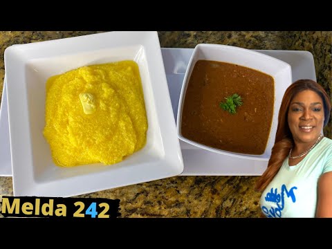 STEW CORNED BEEF WITH YELLOW GRITS | BAHAMIAN CLASSIC