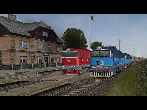 Open Rails, Os 7412, s Rudým Ďáblem do Domažlic