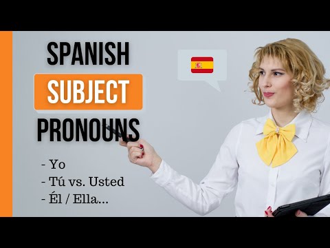 Spanish SUBJECT PRONOUNS + Formal vs Informal (Tú/Usted)