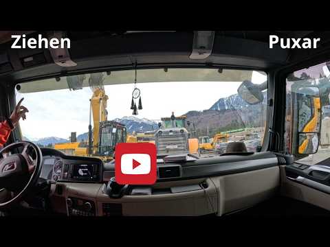 Der Bagger wurde transportiert, aber diesmal ging es nicht hoch ( Dessa vez não subiu )