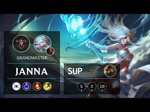 Janna Support vs Nautilus - KR Grandmaster Patch 9.14
