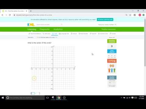 IXL V1: Find the Center of a Circle (Geometry)