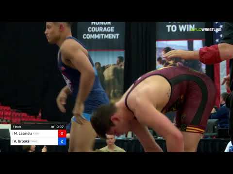 2018 Marine Corps US Open/UWW Junior Freestyle 79 Finals - Michael Labriola (Nebr) Vs. Aaron Brook