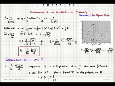 Week 12-5 Discussion of the Coefficient of Viscosity