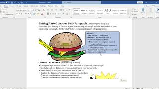 Body Paragraph Guide - Enduring Issues