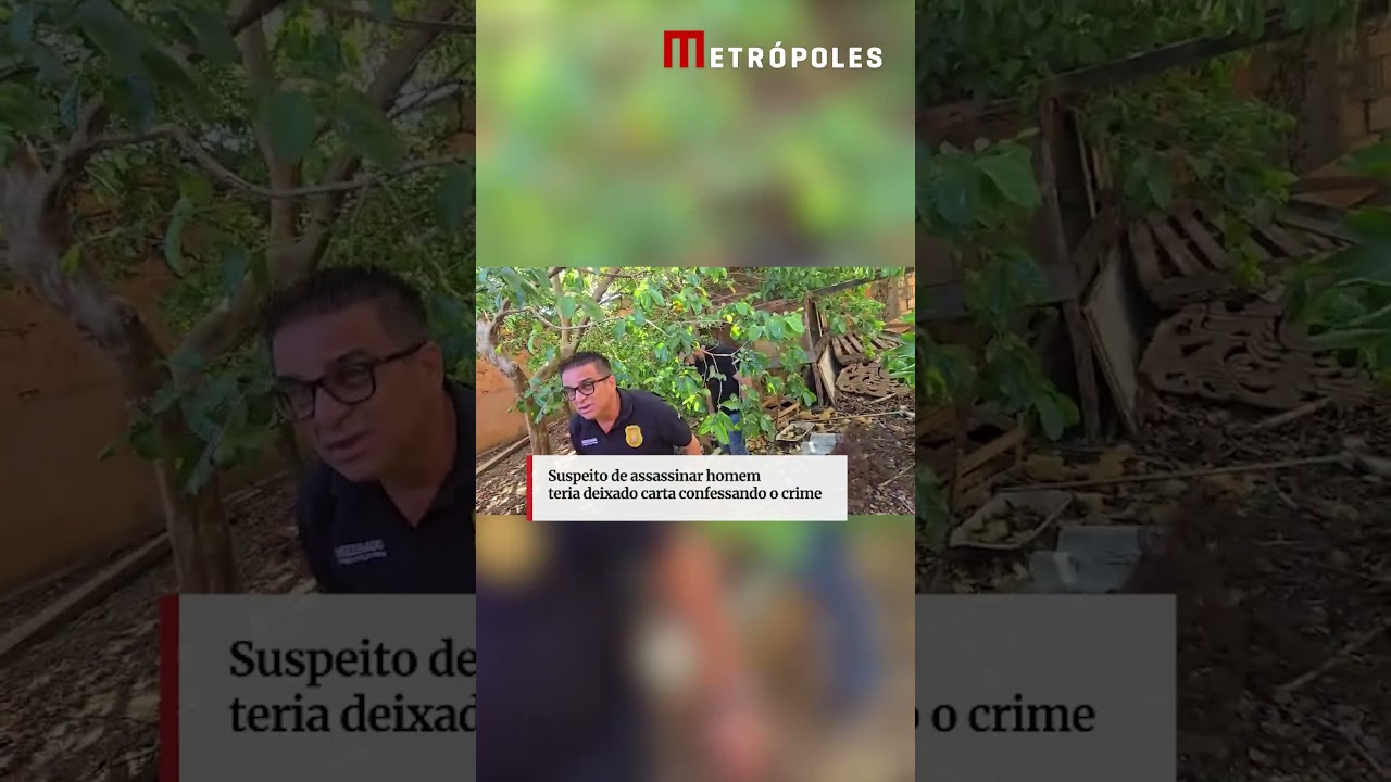 Suspeito de assassinar homem teria deixado carta confessando o crime