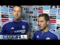 Chelsea 2 2 Tottenham Hotspur   John Terry & Eden Hazard Post Match Interview 03 05 2016