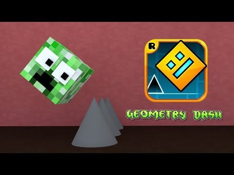 Monster School : Geometry Dash Challenge - Minecraft Animation