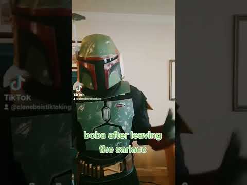 Boba fett after he escaped the sarlacc....