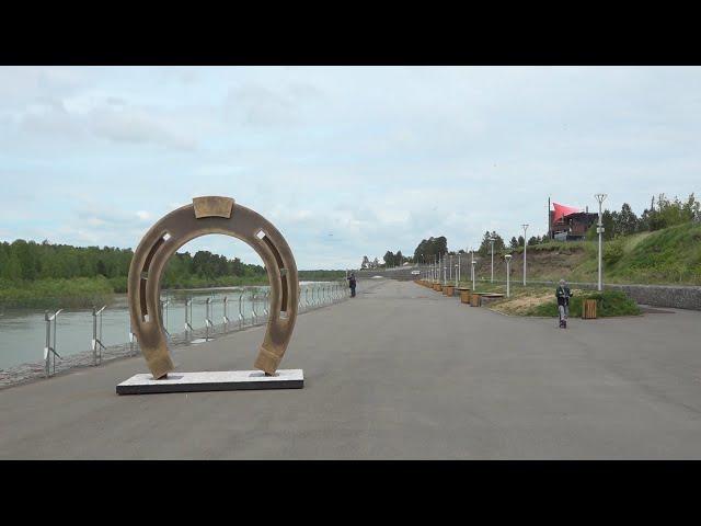 Набережную Ангарска украсил новый арт-объект