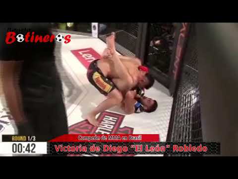 El “León” Robledo se consagró campeón en MMA, Brasil