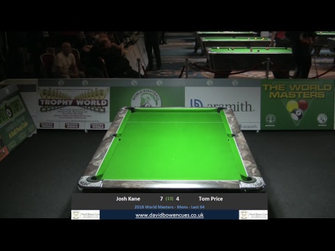 2018 World Masters -  Mens  - Last 64 - Josh Kane v Tom Price