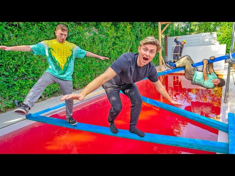 LAST TO FALL IN LAVA POOL WINS!!