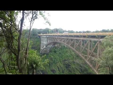 The Victoria Falls Bridge linking Zambia