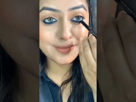 Rimmel SCANDALEYES WATERPROOF GEL PENCIL| Easy kajal Look #youtubeshorts #trending #shortsviral