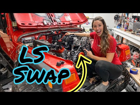 Installing the LS V8 in my Jeep Wrangler!