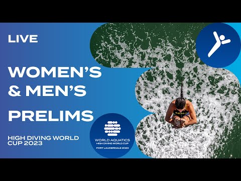 Плавание LIVE | Women's & Men's Prelims | High Diving World Cup 2023 | Fort Lauderdale