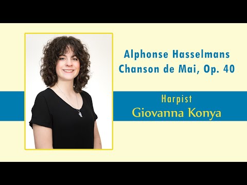 Alphonse Hasselmans' Chanson de Mai - Harpist Giovanna Konya