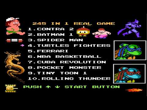 NES 245 in 1 Gameplay : Ultimate Retro Gaming Collection!