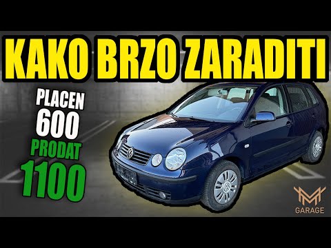 KAKO ZARADITI PREPRODAJOM AUTA ep.11 : VW POLO 1.4 tdi / kupljen i prodat bez oglasa