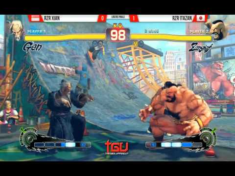 THAIGER UPPERCUT 2014 Losers Final - USF4 - Xian vs Itazan