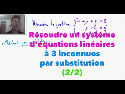 comment poser une equation a 2 inconnues