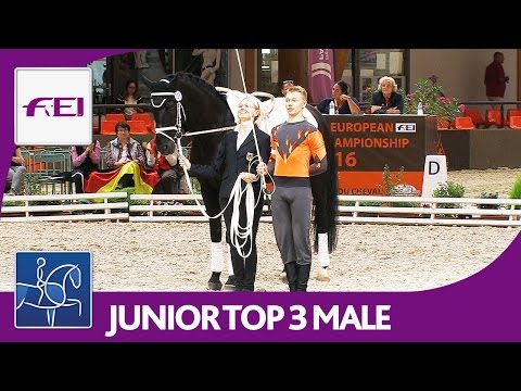 Top 3 Male (Junior) | European Championships Vaulting 2016 | Le Mans