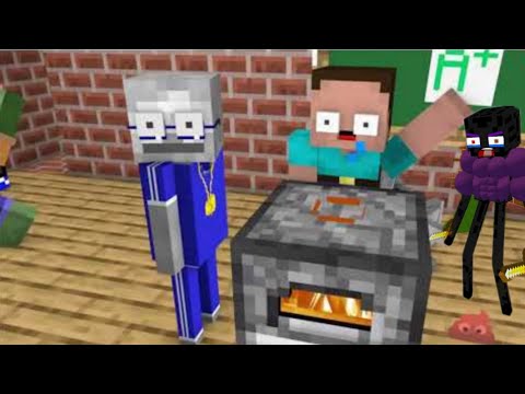 Monster School : Become A Stupid Chefs Funny Minecraft Animation