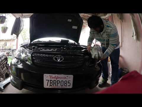 Installing Injen RD2082P CAI cold air intake on my Corolla XRS (05-06)