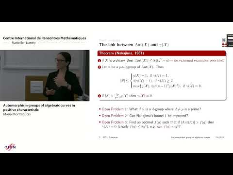 Maria Montanucci: Automorphism groups of algebraic curves in positive characteristic