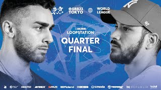 that transition is mad!!!（00:15:07 - 00:18:55） - BizKit 🇺🇸 vs MIRSA 🇫🇷 | GBB 2023: WORLD LEAGUE | BOSS LOOPSTATION CHAMPIONSHIP | Quarterfinal