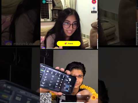 Playing PUBG With Cute Girl🥰on monkey chat #monkeyapp #live #omegle #ometv