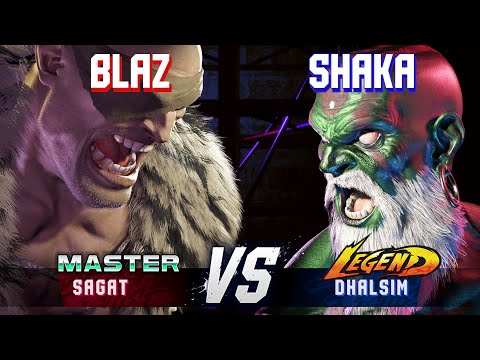 SF6 ▰ BLAZ (Sagat) vs SHAKA (Dhalsim) ▰ High Level Gameplay