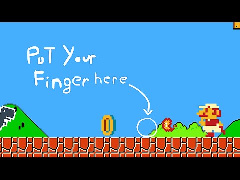 Put your finger here (Mario edition)