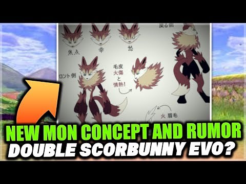 NEW Rumor for Pokemon Sword and Shield!? Double Version Exclusive Evolution Scorbunny & Concept Art