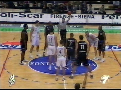 Serie A 2001/'02 Montepaschi Siena - Fabriano Basket 74-66