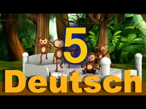 Fünf Kleine Äffchen | Kinderlieder | LittleBabyBum