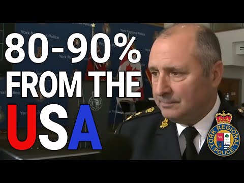 '80-90% of traced crime guns come from across the border' - Chief Jim MacSween, York Regional Police
