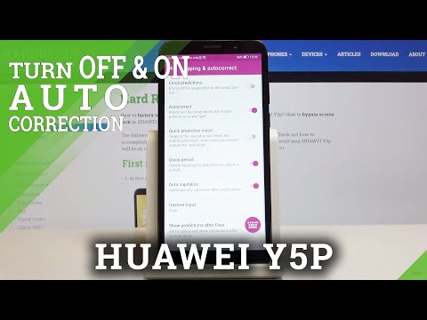 How to Set Up Typing & Autocorrect Settings in Huawei Y5P – Enable SwiftKey Autocorrection
