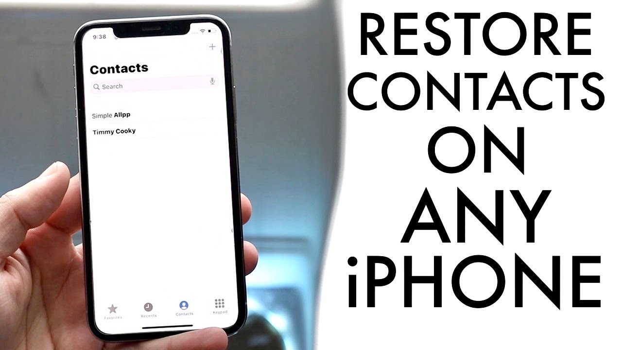 How to restore contacts?