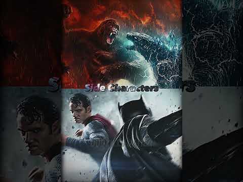 Godzilla Vs Kong Vs Batman Vs Superman #dceu #monsterverse #batman #godzilla #dc #gvk #dawnofjustice