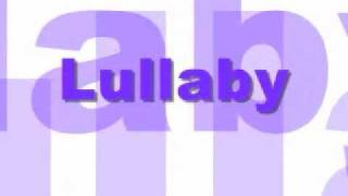 Lullaby --Shawn Desman Lyrics (: