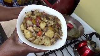 The Best Honey Jerk Chicken, Potato Stir Fry Recipe