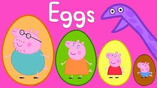 Peppa Pig - Surprise Eggs! Counting for Kids 1 2 3