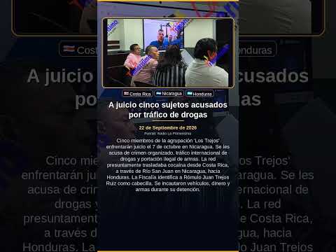 A juicio cinco sujetos acusados por tráfico de drogas
