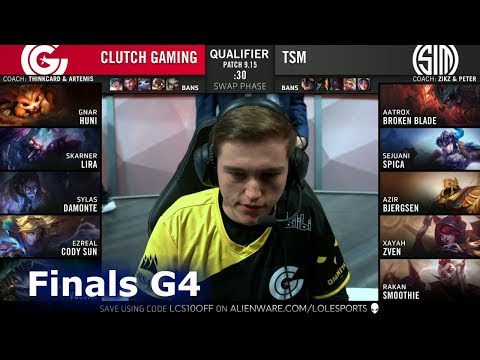 TSM vs CG - Game 4 | Finals S9 LCS Regional Qualifier for Worlds 2019 | TSM vs Clutch Gaming G4